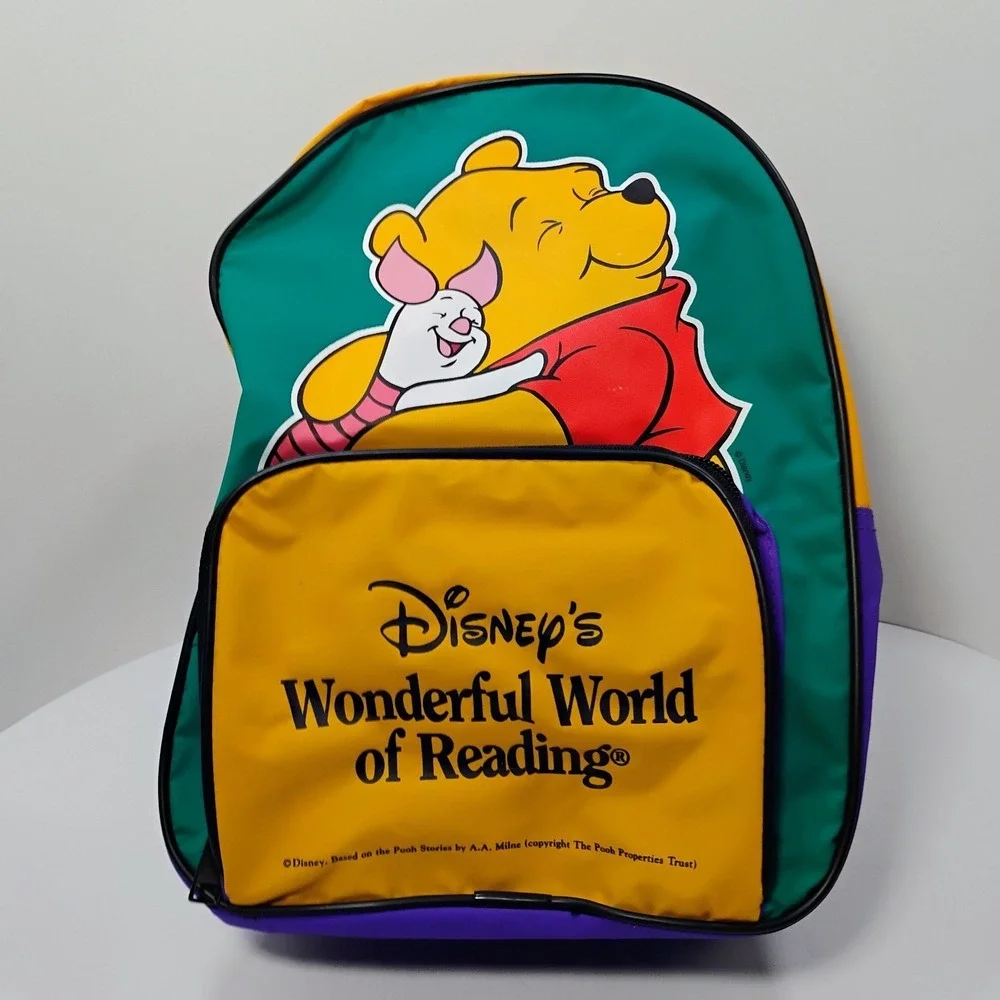 Disney's Wonderful  World of Reading Pooh Piglet Retro Small Kids Backpack